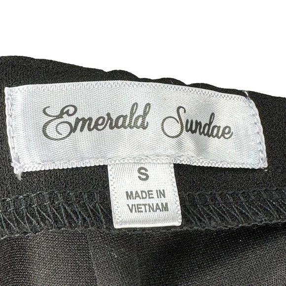 Emerald Sundae S black molded cup halter neck lace‎ cut out back jumpsuit - Picture 6 of 7